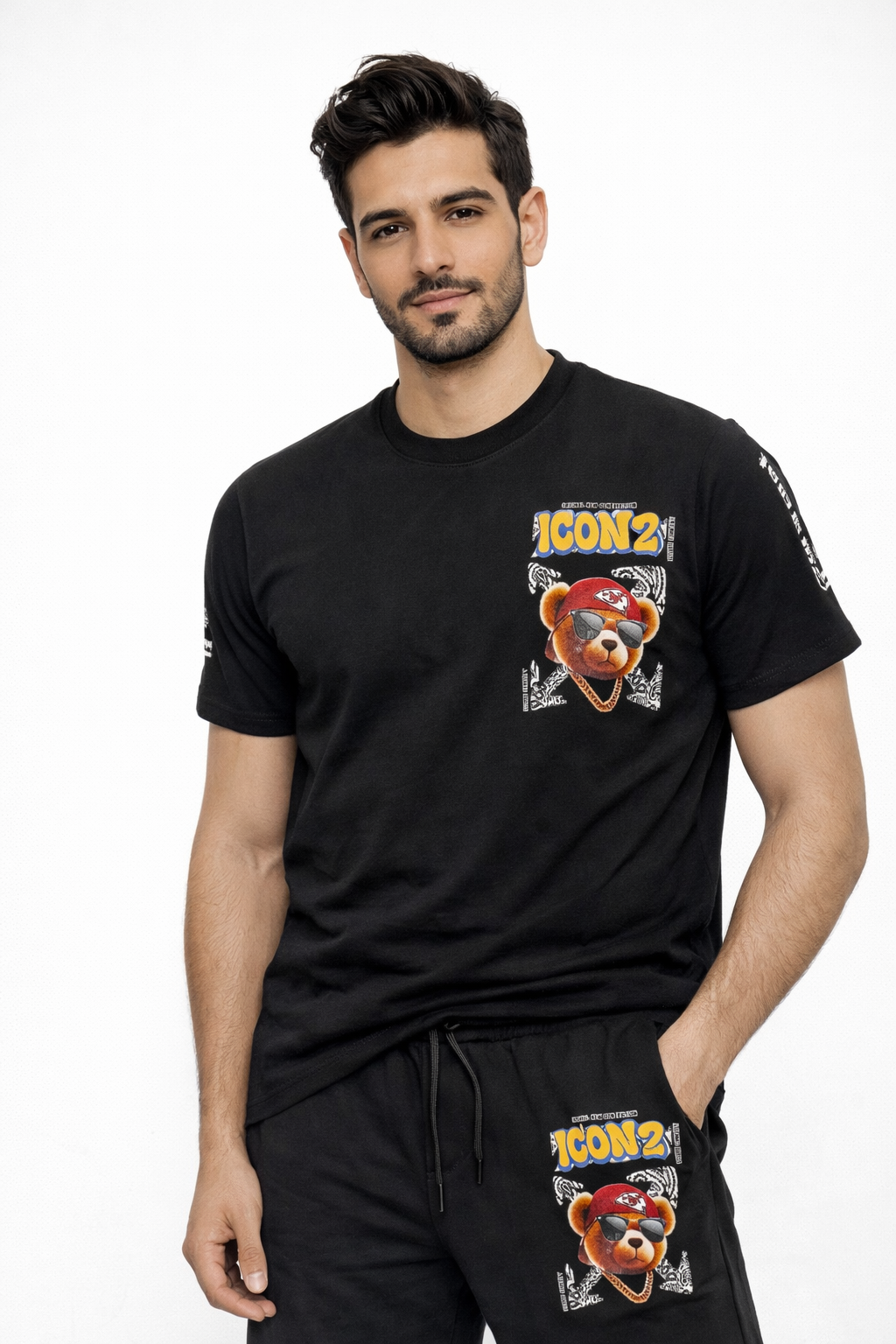 Ensemble tee shirt short ICON 2