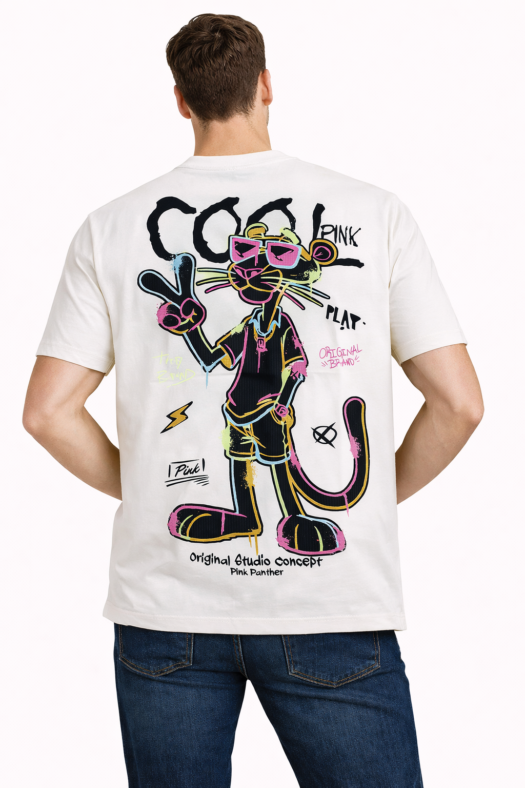 Tee-shirt LA PANTHERE ROSE