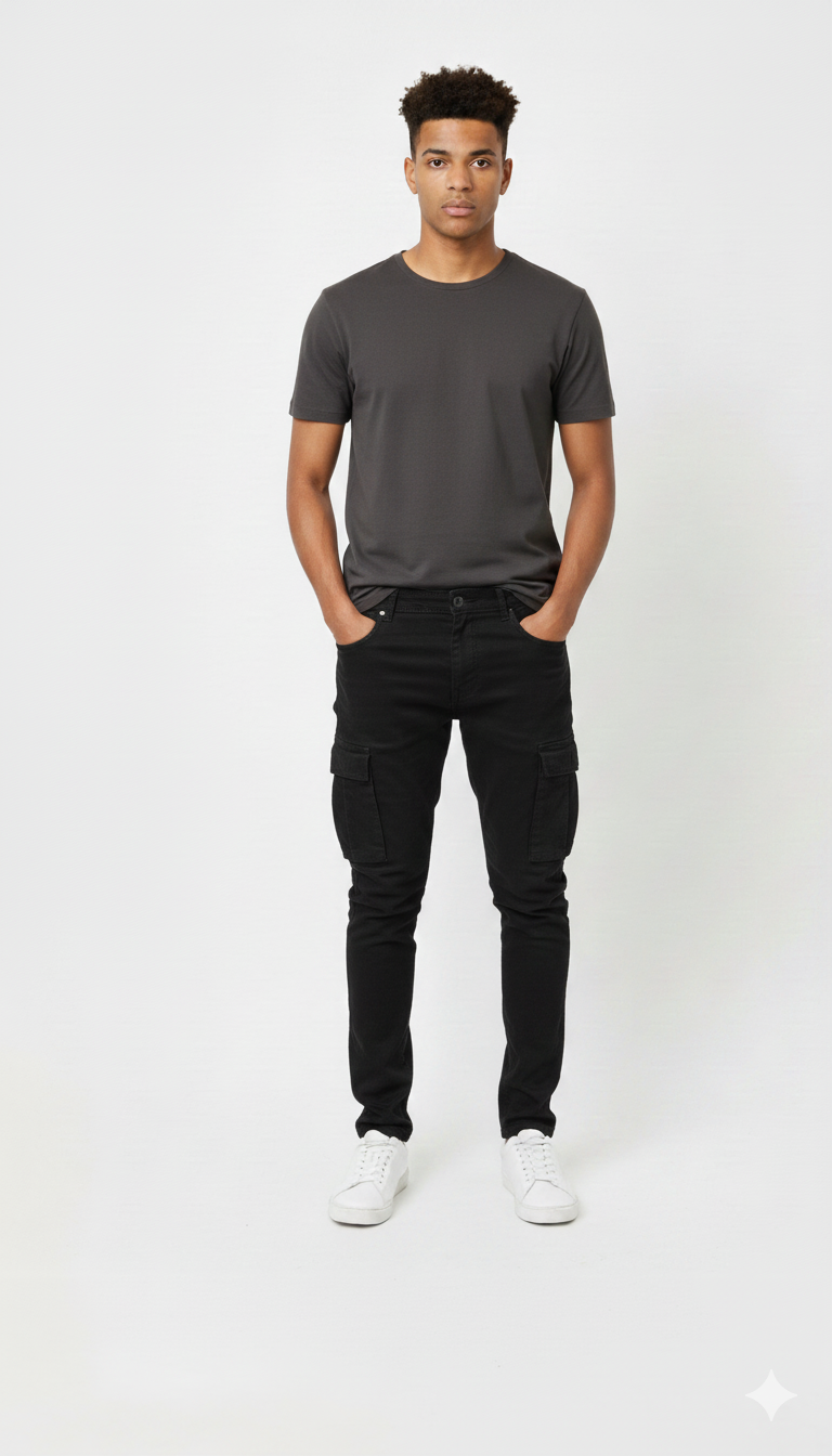 Cargo KENZARO bouton à la taille ref 3030