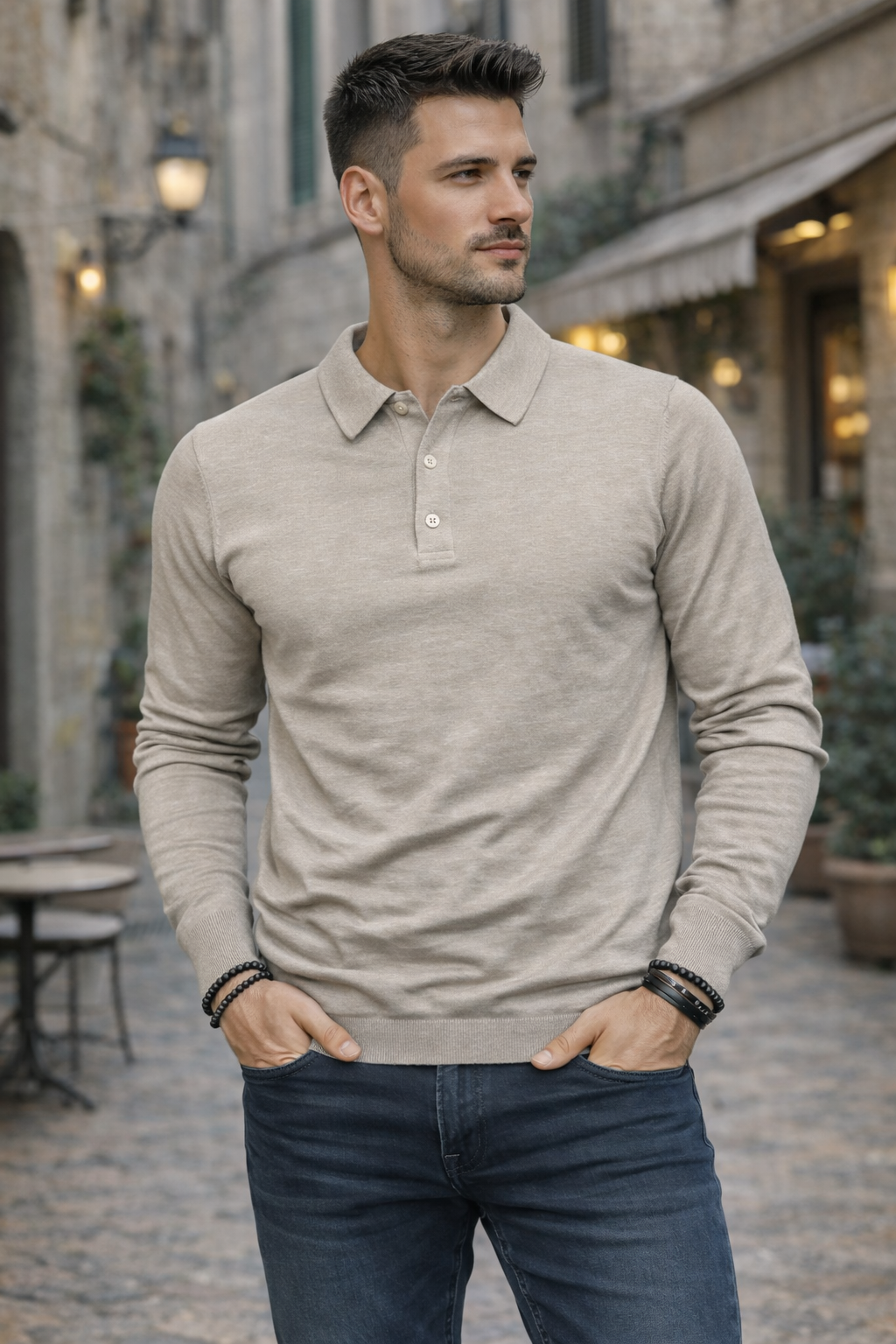 Polo manche longue YVES DORSEY