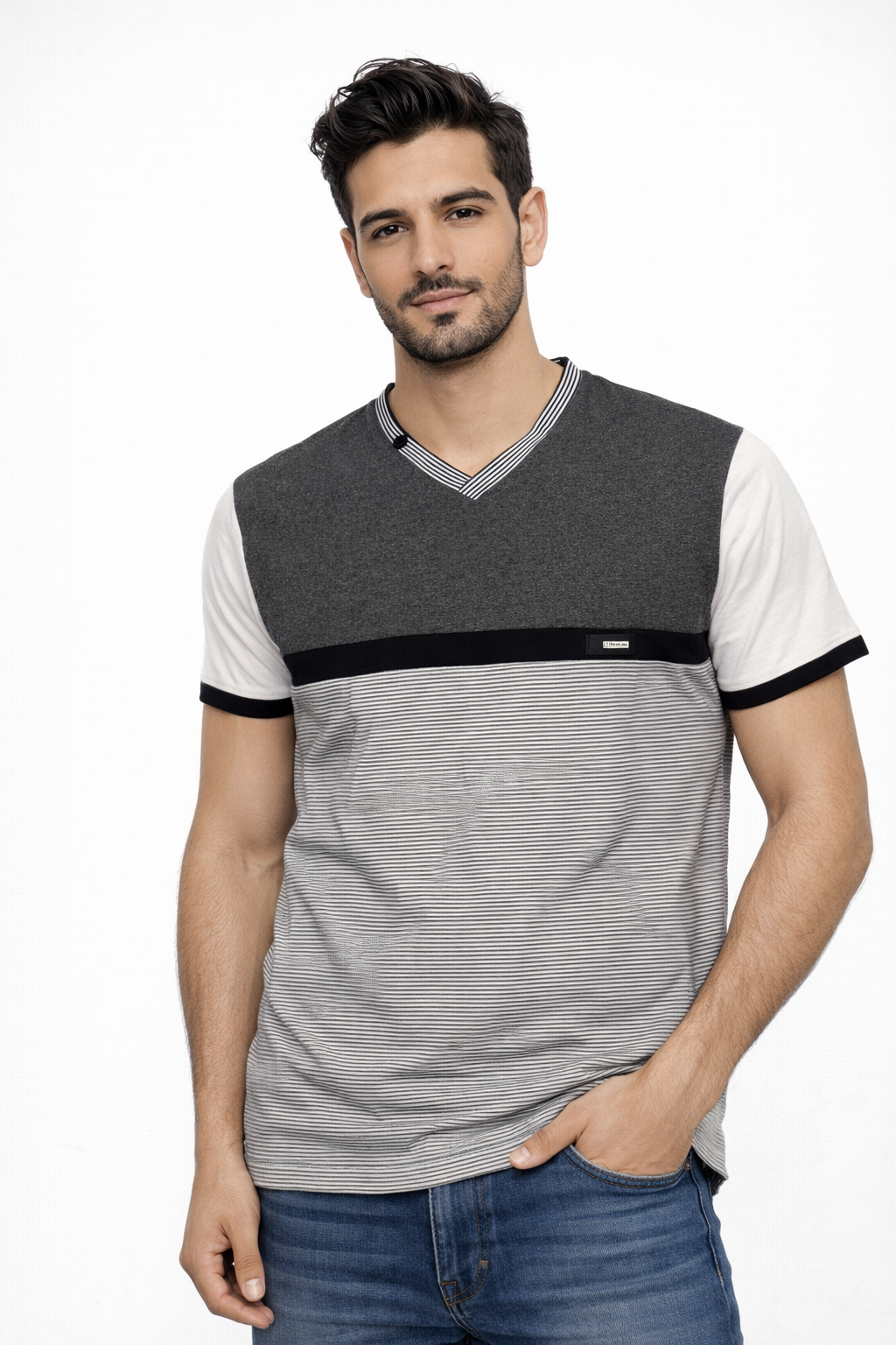 Tee shirt col V BLVCK Soul