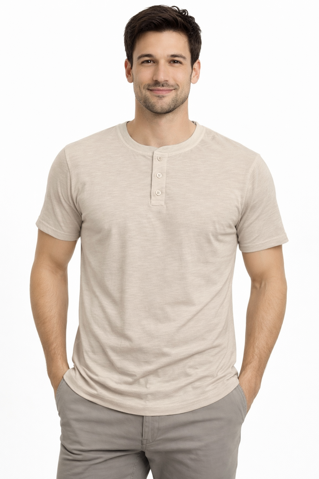 Tee-shirt col tunisien TORRENTE ref 24278