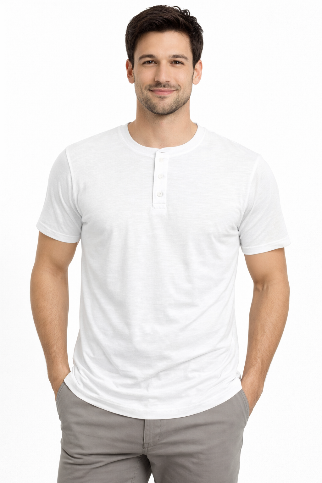 Tee-shirt col tunisien TORRENTE ref 24278