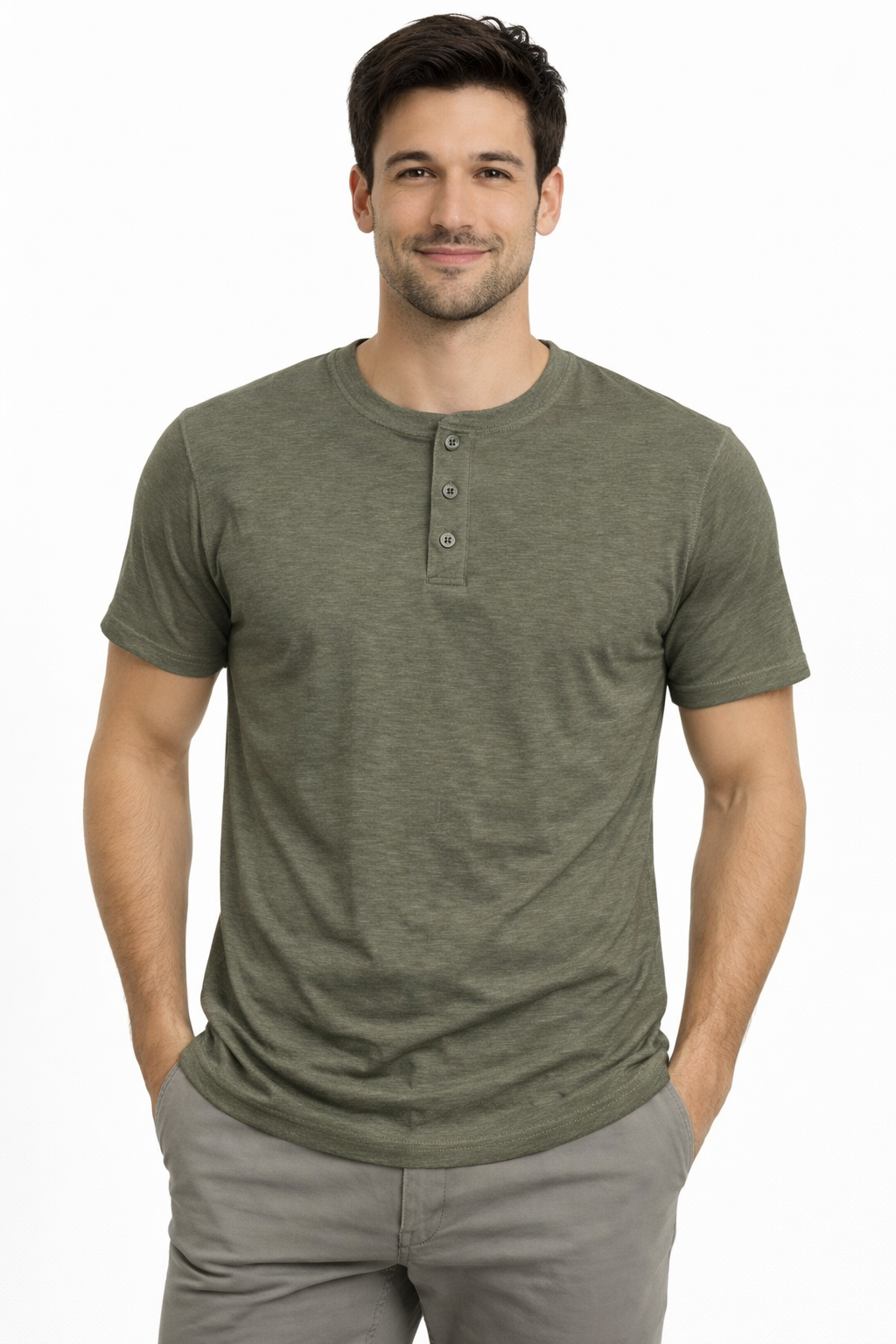 Tee-shirt col tunisien TORRENTE ref 24278