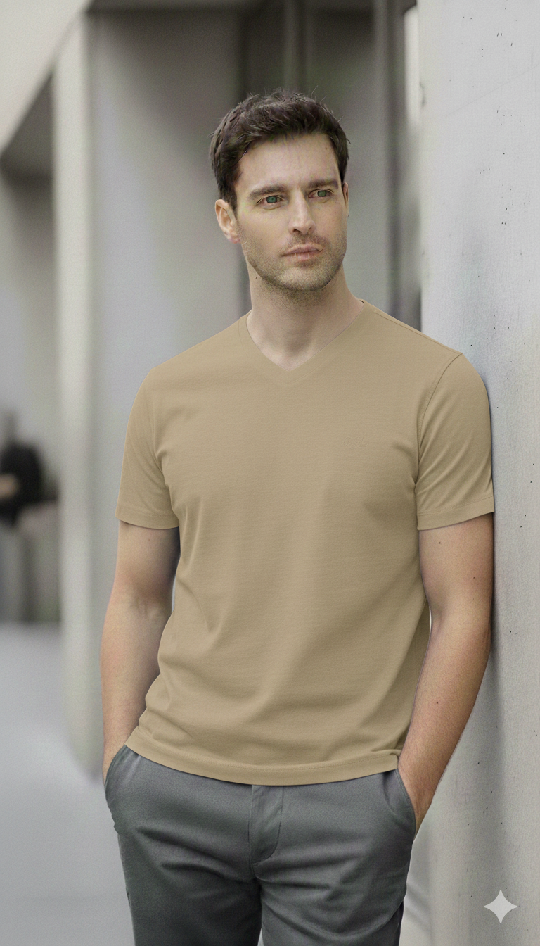 Tee-shirt col V BILL TORNADE ref 24193