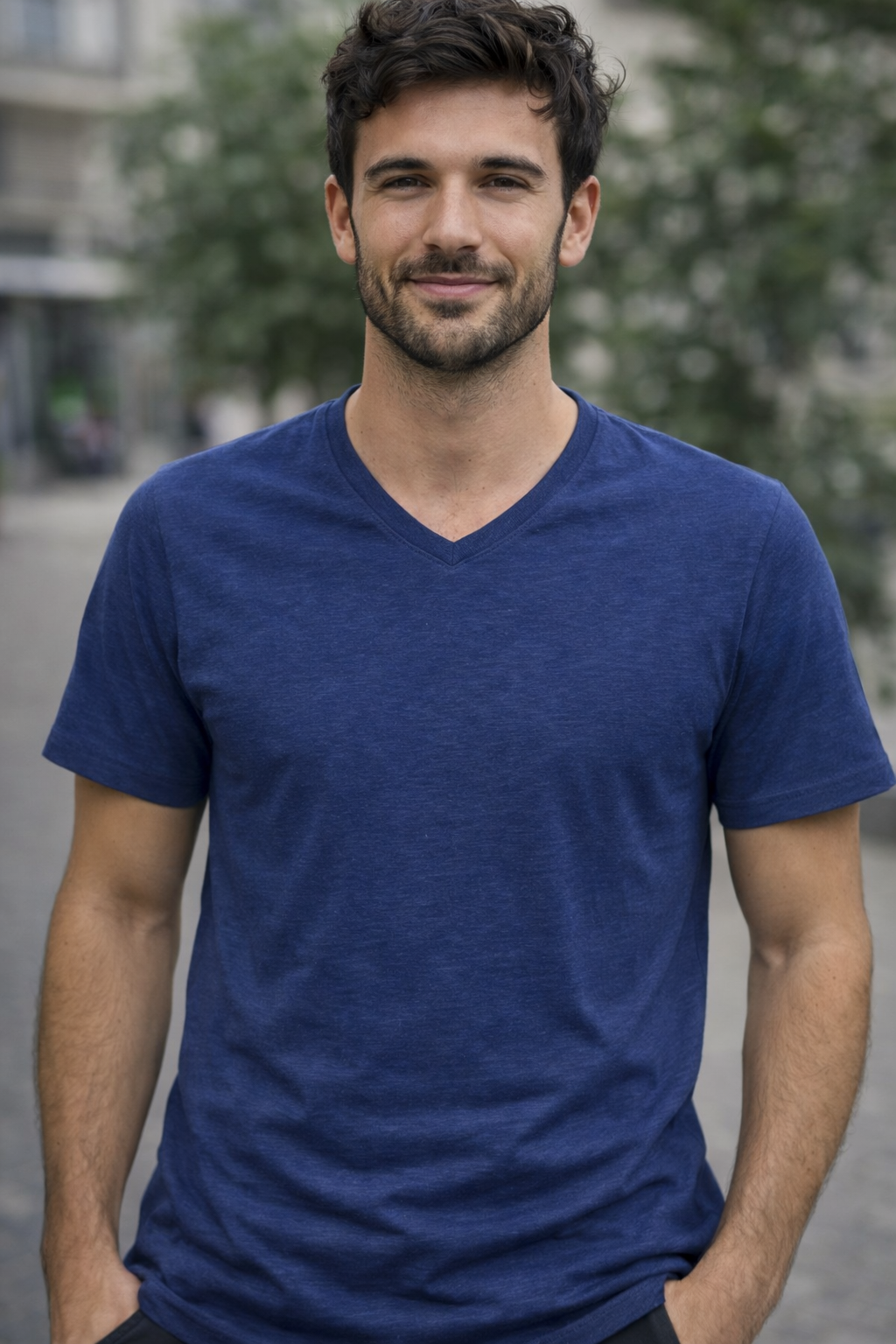 Tee-shirt col V BILL TORNADE ref 24193