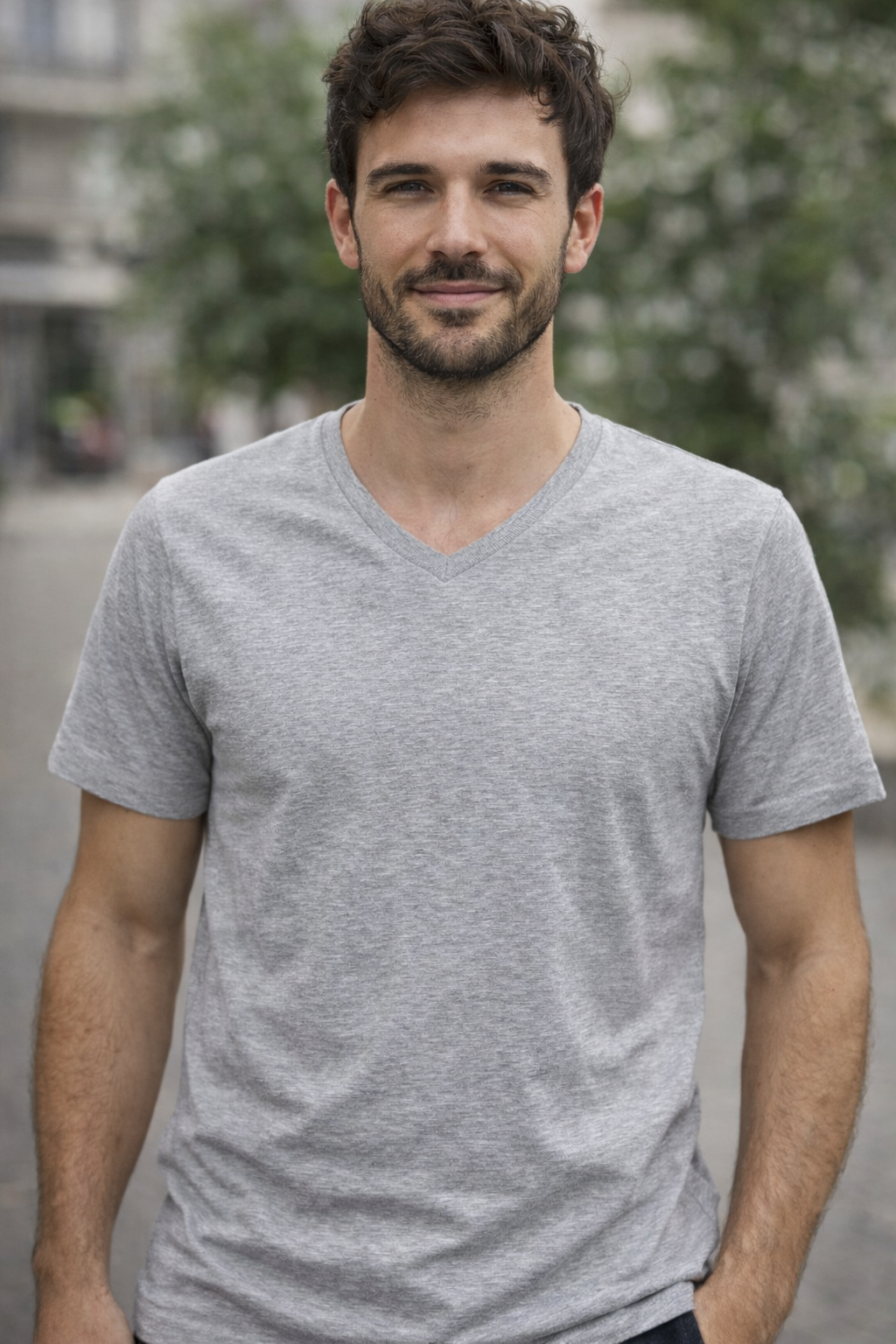 Tee-shirt col V BILL TORNADE ref 24193