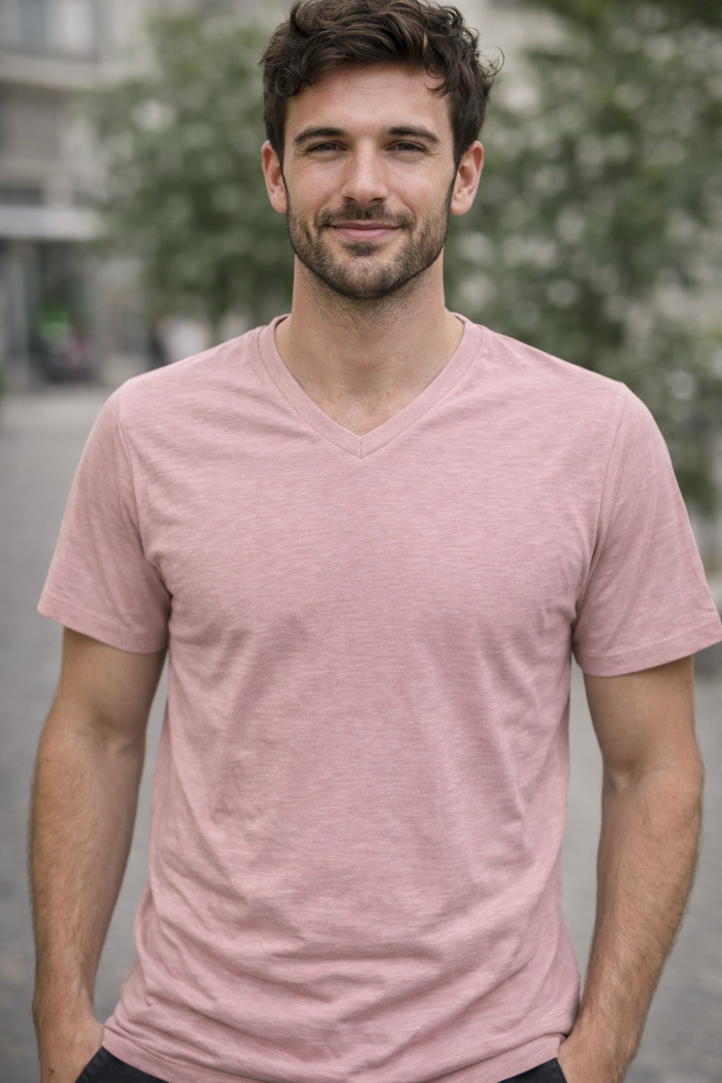 Tee-shirt col V BILL TORNADE ref 24193