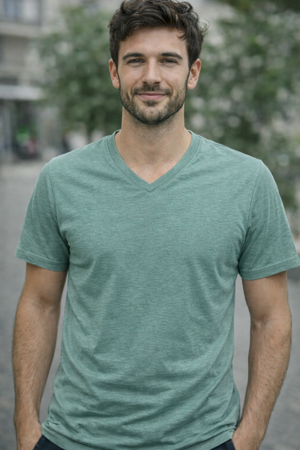 Tee-shirt col V BILL TORNADE ref 24193